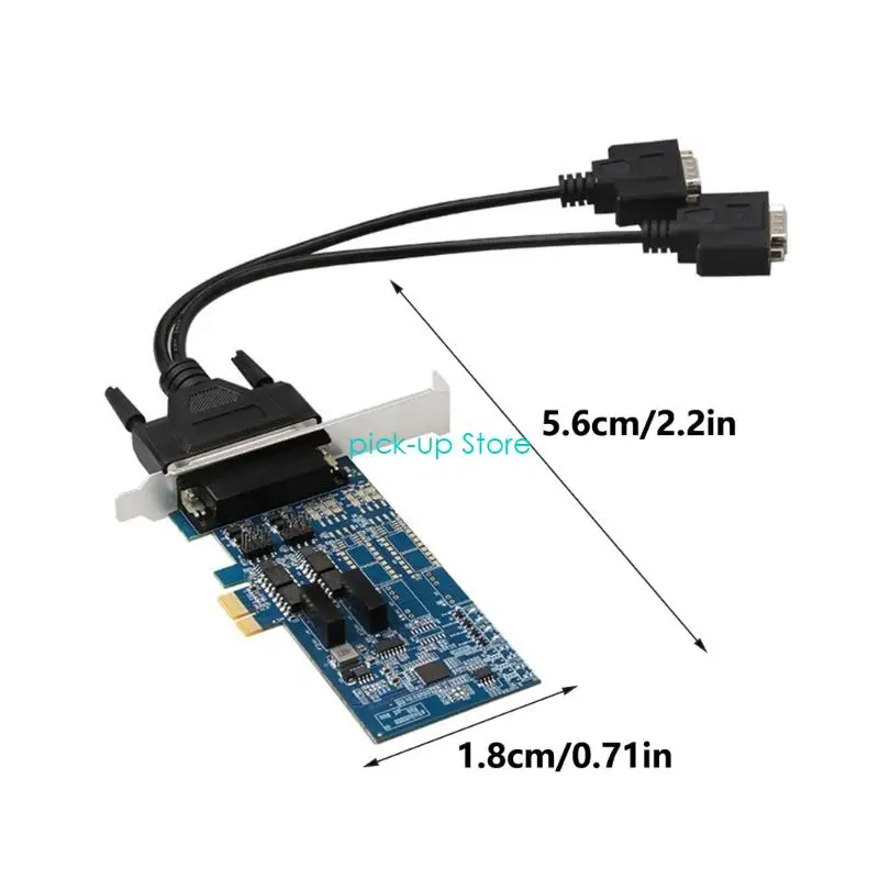 Q5WA 2/4ポートDB9 RS422/485シリアルPCIE2.0 X1カードハイパフォーマンスコントローラー