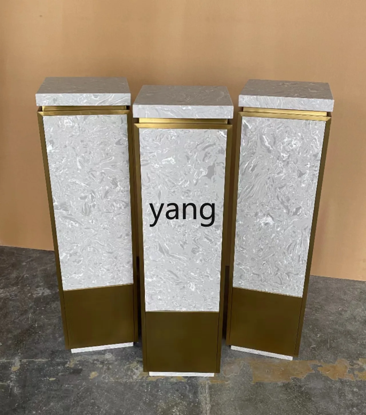 LH1  marble sculpture base modern minimalist decorative ornament