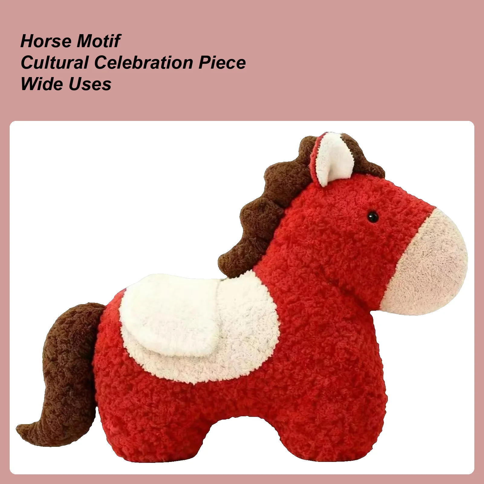 

Horse Stuffed Animal Soft Figurines Cute Doll Plush Horse Toys for Adults Kids Girls Family Collectors All Ages Pretend Play