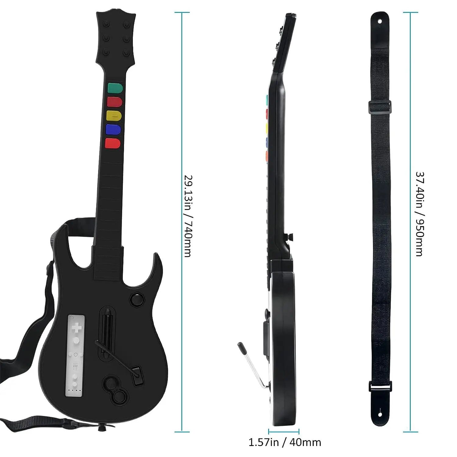 DOYO-Wireless Guitar Hero, Rock Band Jogos, Compatível com Todos os Jogos Guitar Hero
