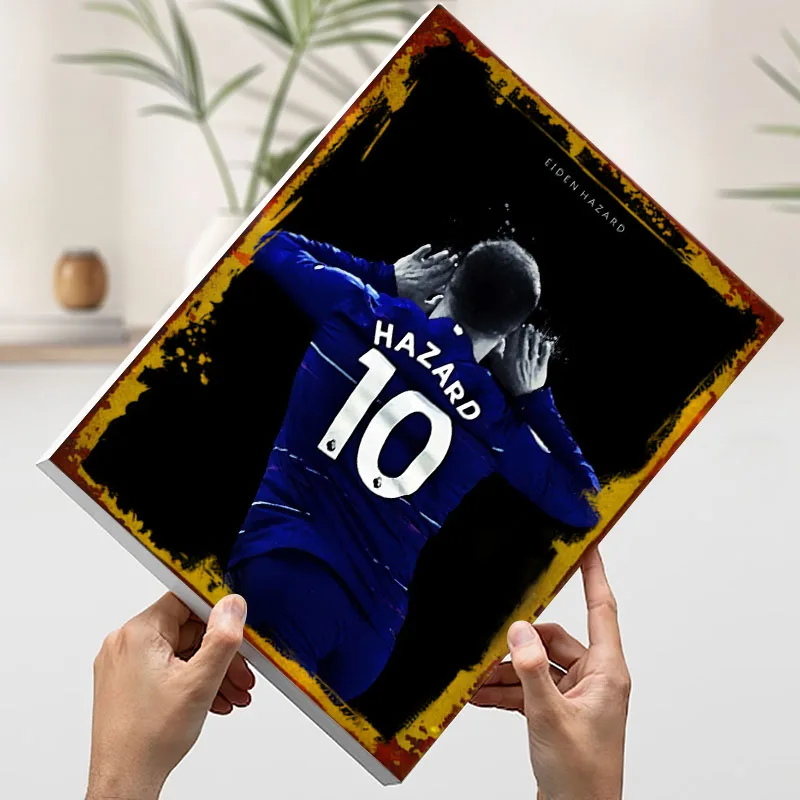 عدن خطر تشيلسي جيرسي يطبع المشارك لاعب كرة القدم مخصص حائط لوح رسم الفن غرفة المعيشة ديكورات المنزل فنون الديكور #3