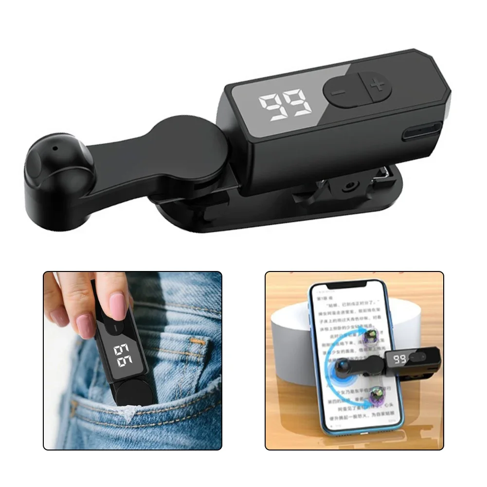 Clicker automatico a clip per telefono cellulare e tablet Clicker per schermo automatico digitale con dito simulato ricaricabile per streaming live