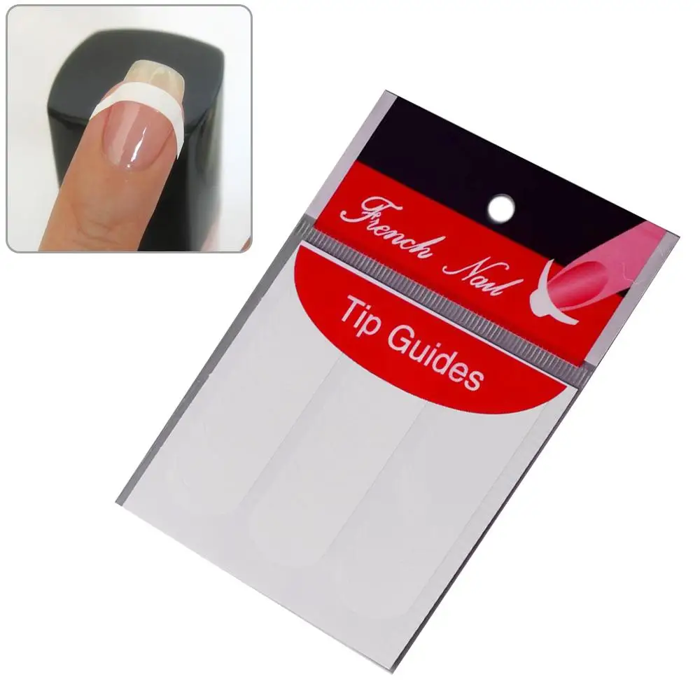 French Manicure Strip Create Stylish Nail Designs High-quality Step-by-step Guide For Perfect Results Tip Guides Sticker Fringe