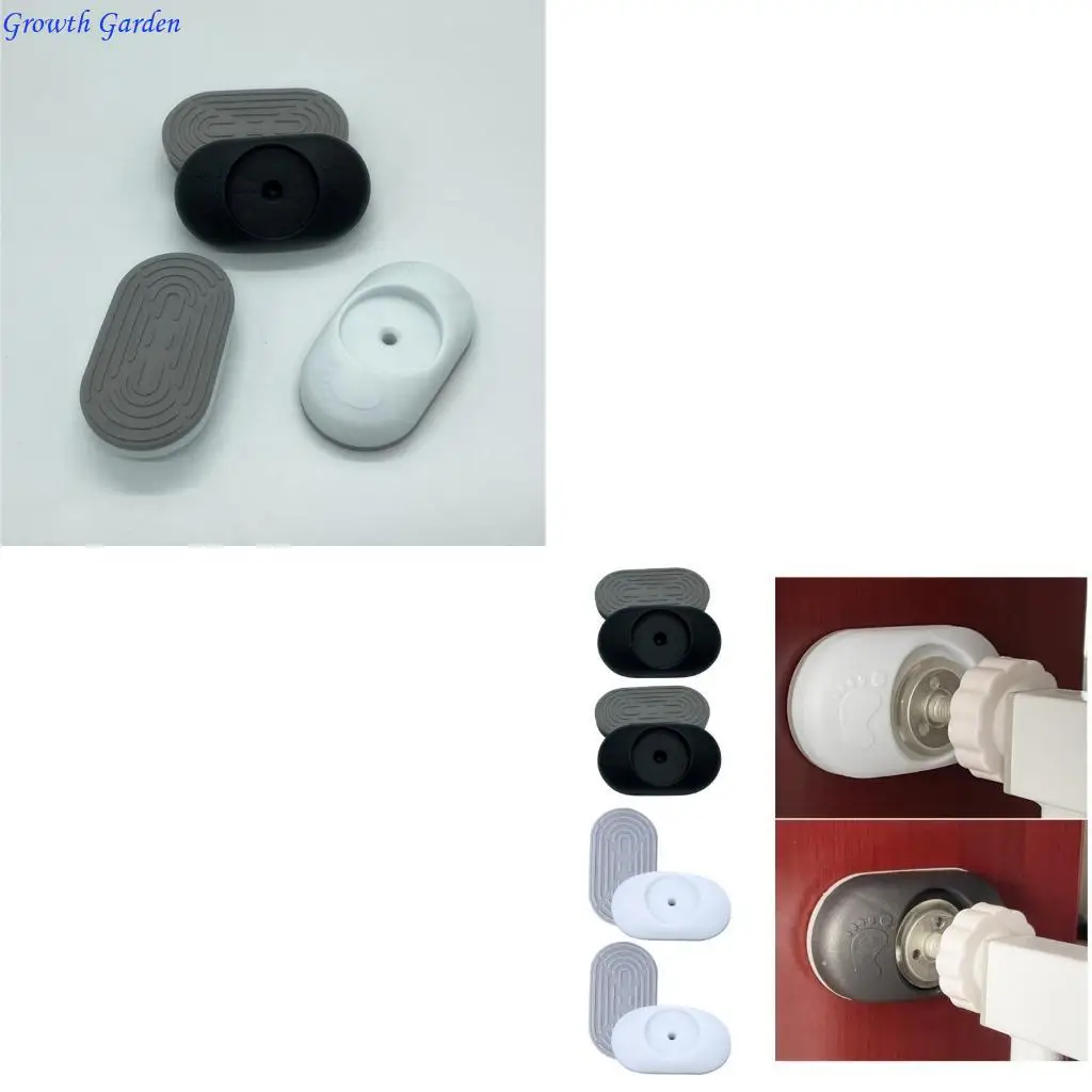 

4pcs Baby Gate Wall Pads Stair Gate Extension Wall Guard Ensures without Hazardous Gaps with Sturdy Rubber Backing E65D