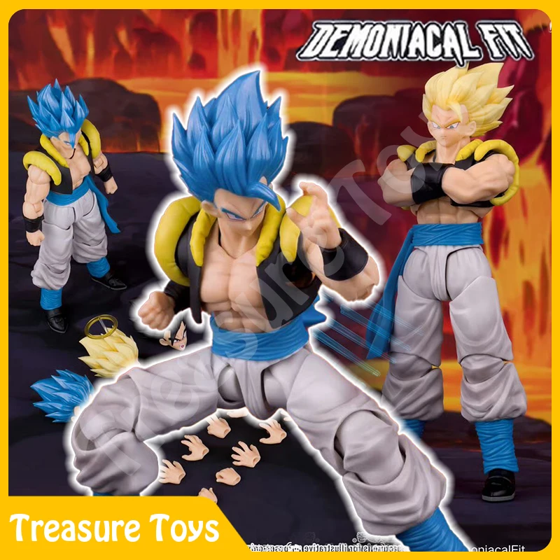 

Demoniacal Fit Gogeta Фигурка Dragon Ball Z SHF Super Saiyan Blue Gogeta Hero Waltz Аниме Фигурка Модель Игрушки Подарки