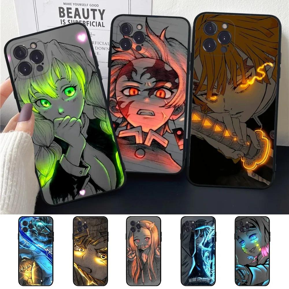 Anime Demon Slayer Kamado Phone Case For IPhone 14 11 12 13 Mini Pro XS Max Cover 6 7 8 Plus X XR SE 2020 Funda Shell