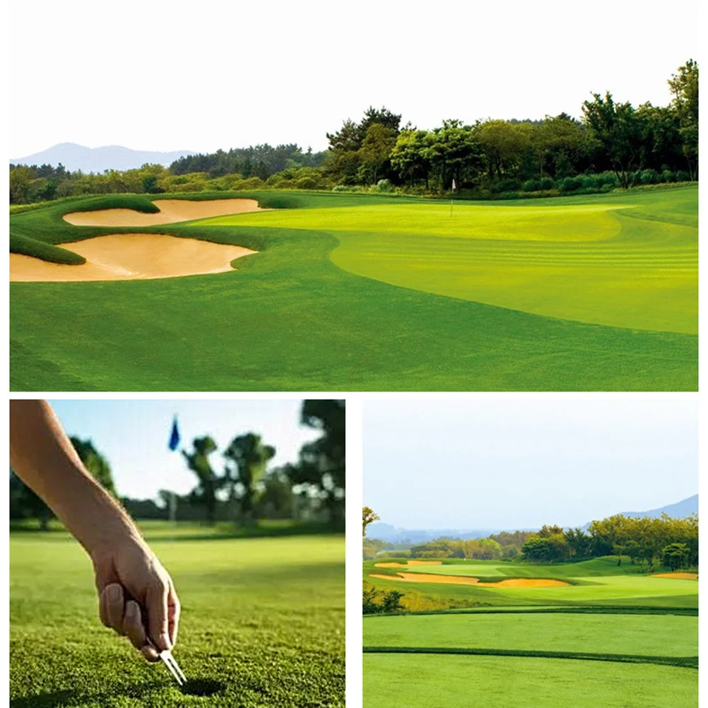 أداة إصلاح ديفت من الفولاذ المقاوم للصدأ من الألومنيوم، شوكة جولف مدمجة مع علامة كروية حمراء محمولة ومتانة لاعب الجولف الأساسية #1