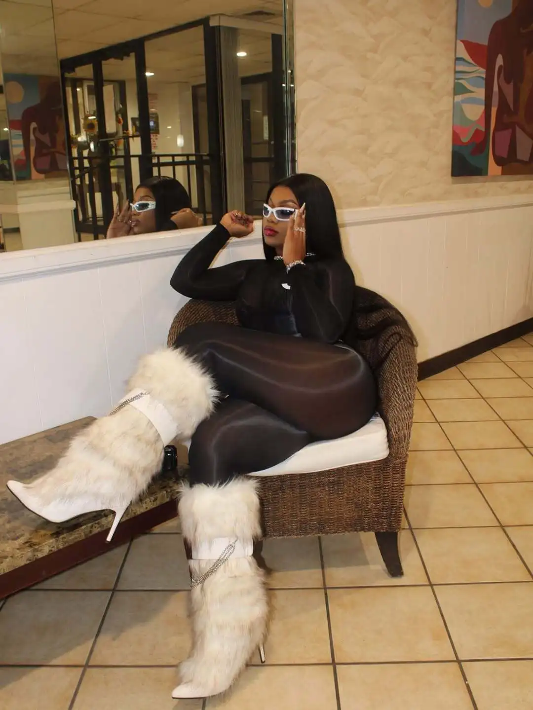 

DSMTRC облегающий эластичный комбинезон с высокой талией для ночного клуба, цельный однотонный комбинезон, сексуальные женские прозрачные сетчатые комбинезоны с круглым вырезом и длинным рукавом