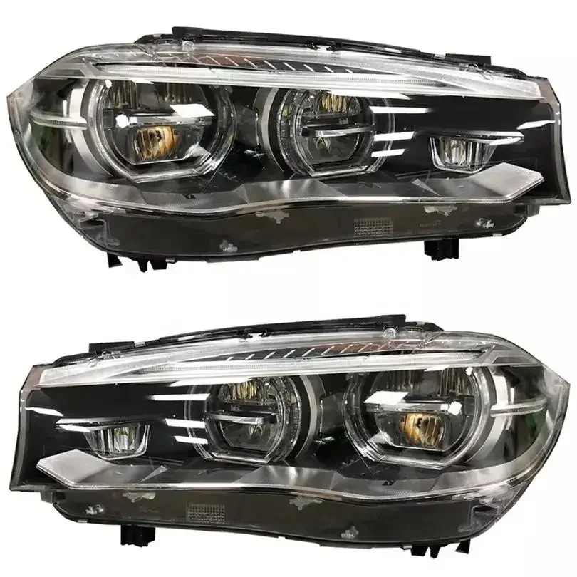 Headlight Car for BMW X5 F15 X6 F16 2014-2017 with AFS or Without AFS 63117317105 6311731706 A Pair  LED  Headlamps