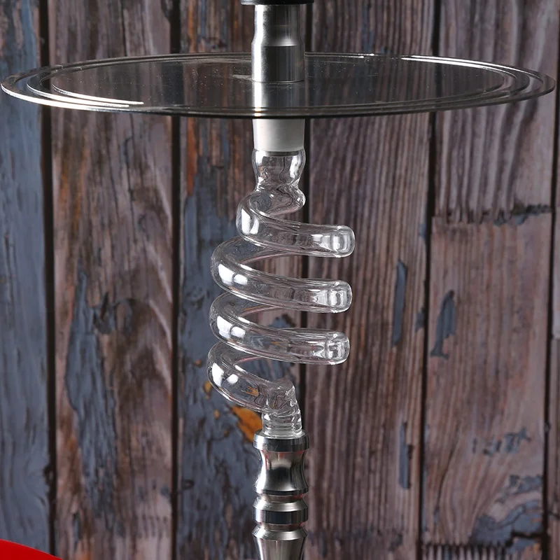 

Прозрачная стеклянная пружина для кальяна для аксессуаров для кальяна и чачи, вращающаяся пружина вокруг стеклянной трубки с прозрачной кальян