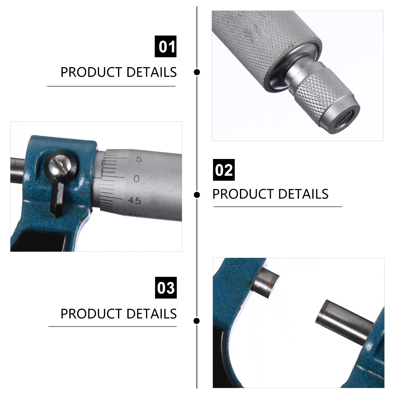 

1Pc Superior Measurement Range Outside Micrometer Carbon Steel Precision Tool 0To25Mm Screw Micrometer
