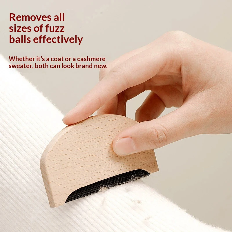 New Wooden Epilator Sweater Clothes Shaver Fabric Clothes Sweater Lint Removers Manual Portable Wooden Lint Trimmer Comb Shaver