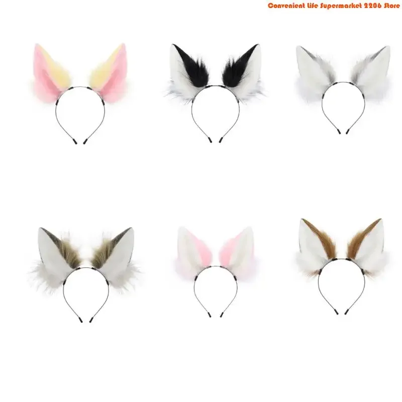 Q5WE Cats Ears Hair Band for Girl Women Halloween Cosplay Party Fancy Dress Costume