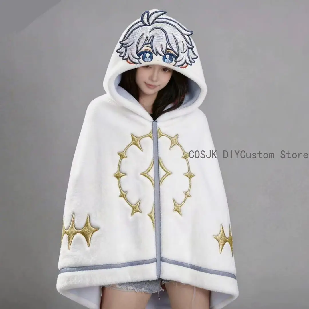 

2026 Game Honkai: Star Rail Khaslana Phainon Cosplay Cartoon Plush Cloak Cape Shawl Coat Air Conditioning Blanket Nap Blankets