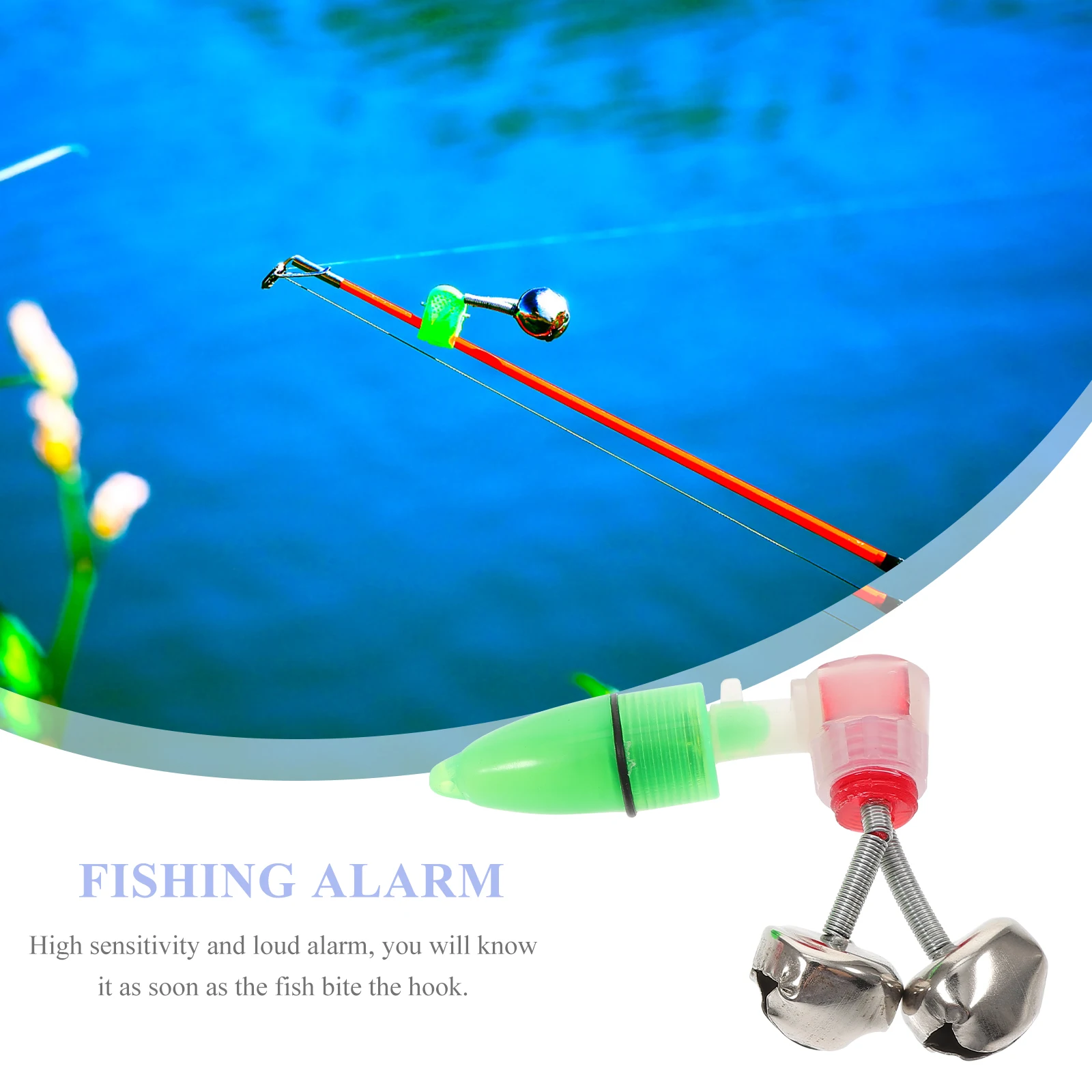 

40pcs Fishing Rod Bells Alarms Metal Material High Sensitivity Loud Alarm Bite Bait Accessories Kids Beginners