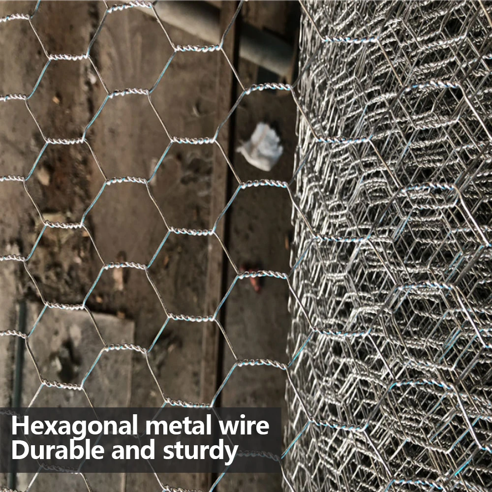 Metal Wire Netting Chicken Rabbit Poultry Fence Netting Crop Protection Net Hexagonal Galvanized Mesh for Garden Courtyard Farm