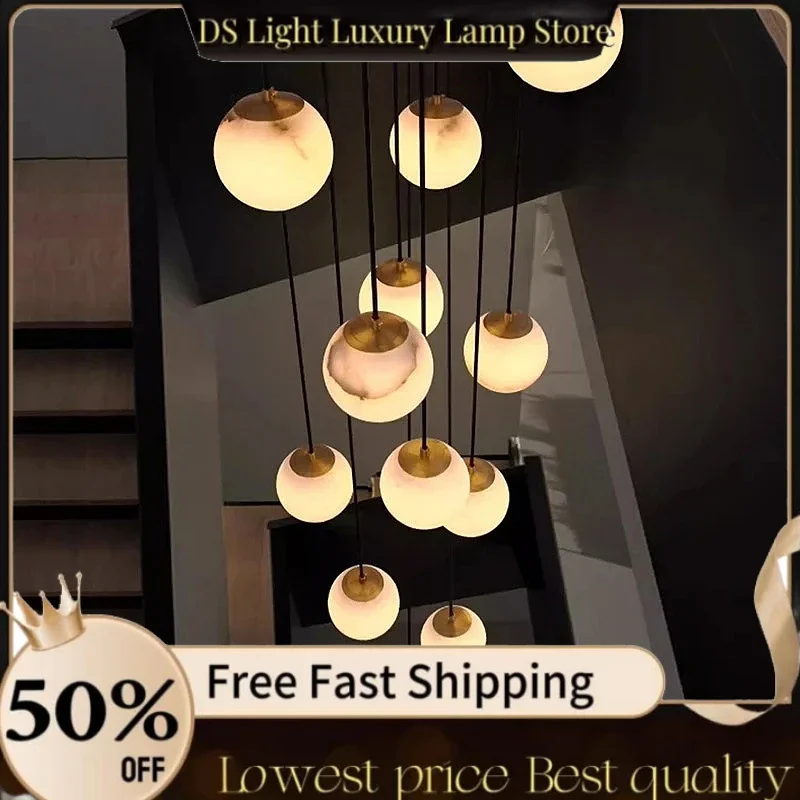 

Modern home decor led lights pendant light lamps forstaircase Chandeliers for living room hanging light indoor lighting