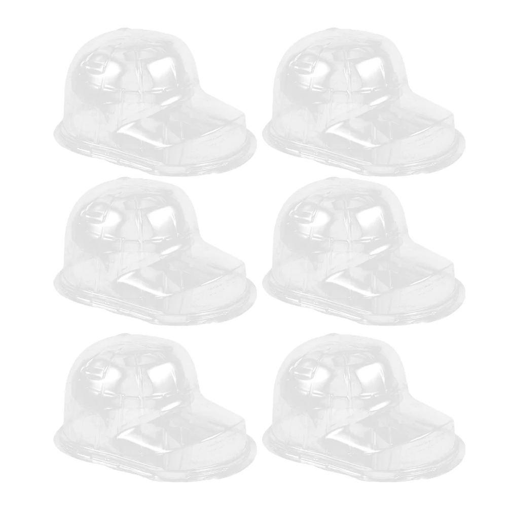 

6 Pcs Hat Holder Ball Cap Shaper Baseball Stand Storage Box Display Transparent Support