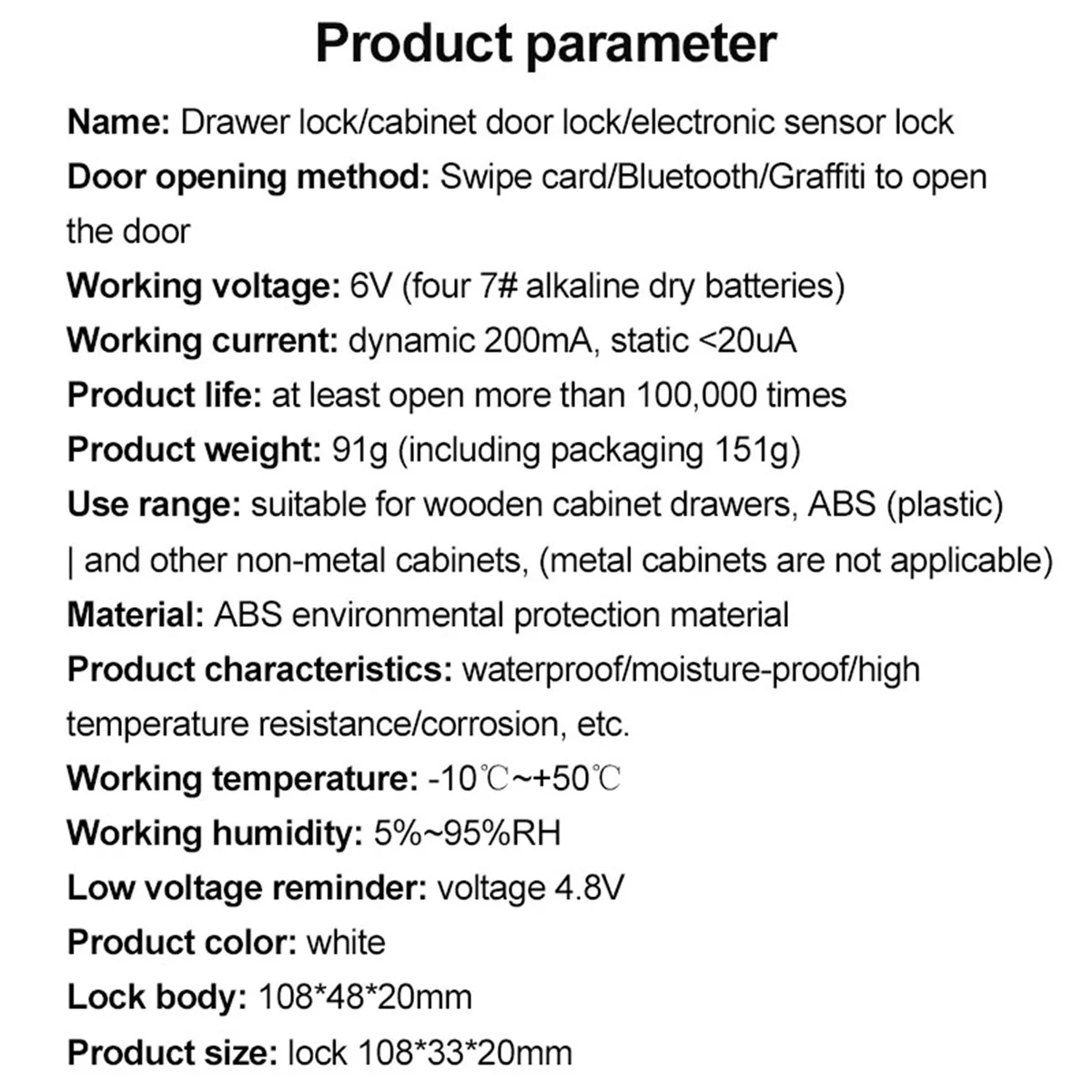 

For Home Smart Tuya Drawer Sensor Lock Keyless Invisible No Hole File Cabinet Lock Wardrobe Locks APP Bluetooth Drawer Swit