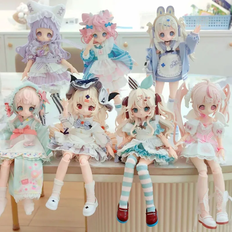 

В наличии Wanmeng Dessert Party 1/8Mjd слепая коробка подвижная кукла фигурка куклы модная игрушка украшения фигурка милый подарок для мальчика и девочки