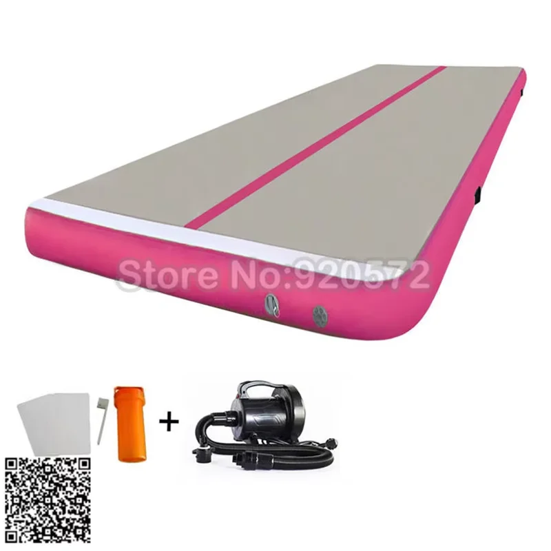 5 m rosa gonfiabile economico materasso da ginnastica palestra Tumble Airtrack pavimento Tumbling Air Track in vendita