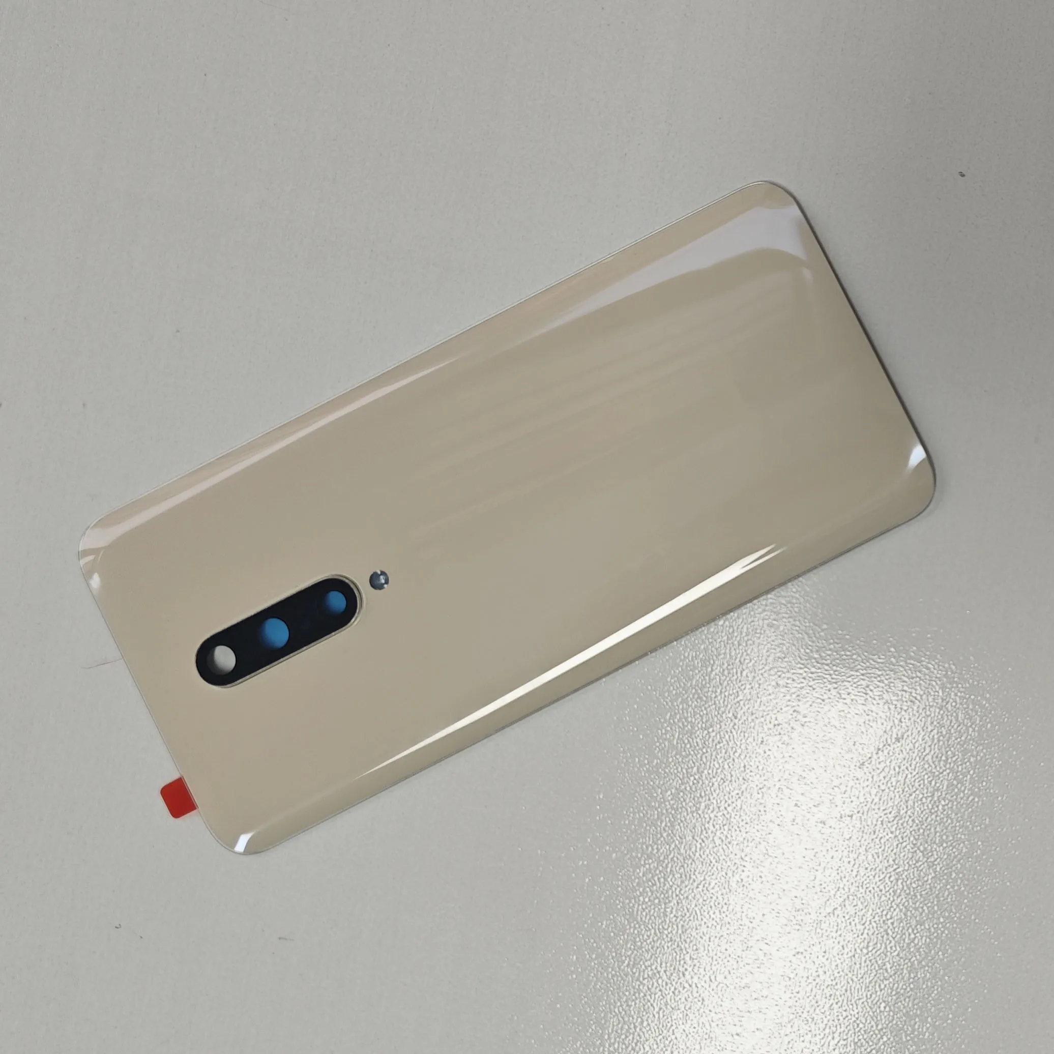 Original For Oneplus 7 Pro 7pro Glass Back Battery Cover Rear Door Housing Panel Case Replace With Camera Len with Adhesive