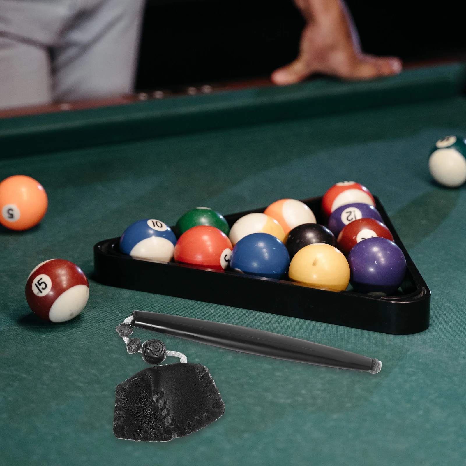 

Chic Billiard Chocolate Powder Set Tip Plastic Accessory Portable Pool Chalk Holder Durable St Cue Chalks Fashionable Design