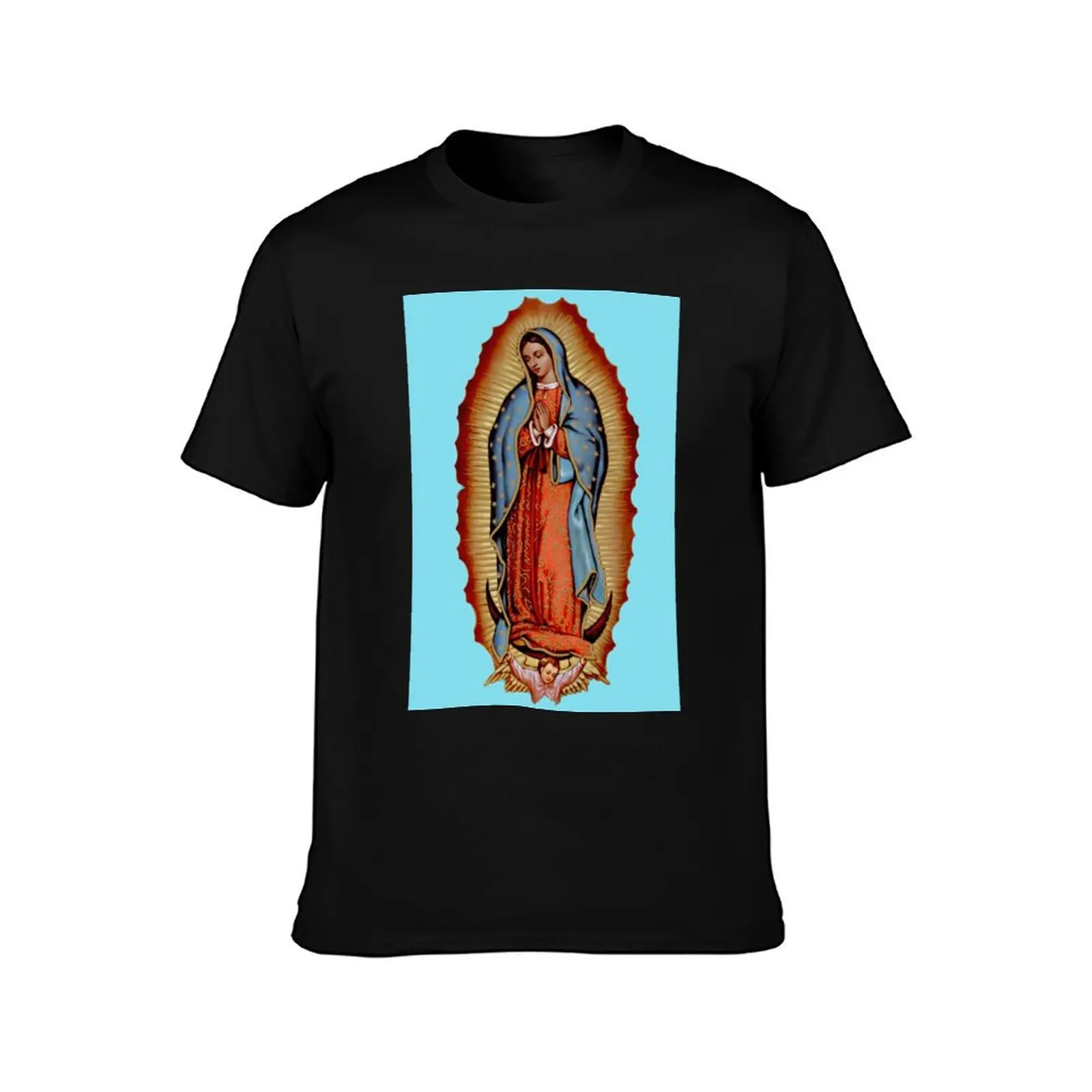 Virgin / Virgen Mary Maria De Guadalupe T-Shirt Christmas Casual Tee Shirt