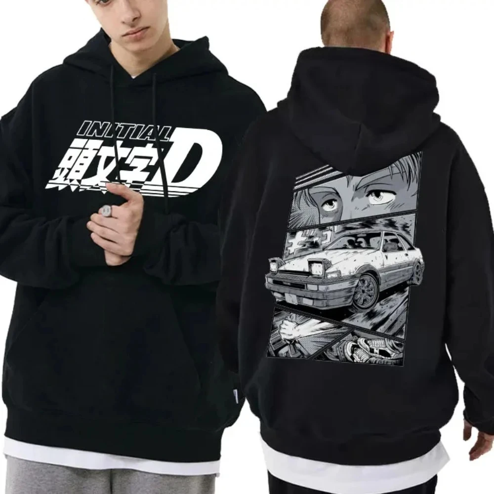 Boys Drift Anime AE86 Initial D Hoodie Akina Downhil Hoodies Men Women Oversized Fashion Kids Sweatshirt Men Hip Hop Streetwear