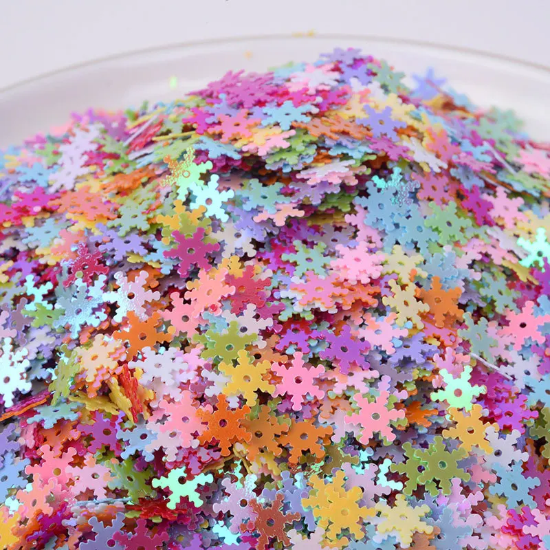 10g/20g/50g/Snowflake Shape Loose Sequin Sequin Sequin Sewing Wedding Crafts, DIY Accessories for Women Para Coser