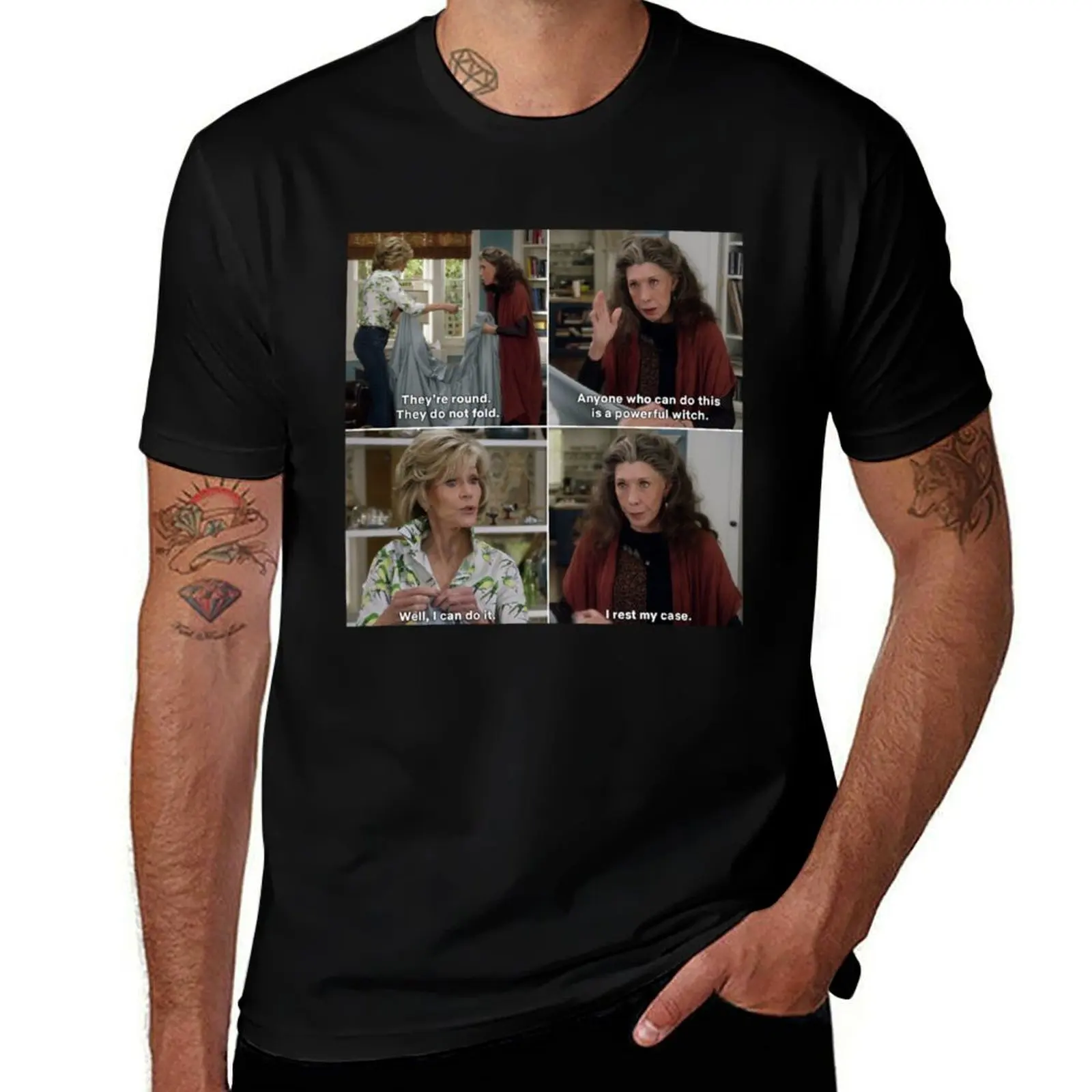 

Grace Frankie T-Shirt summer top designer shirts t shirts for men