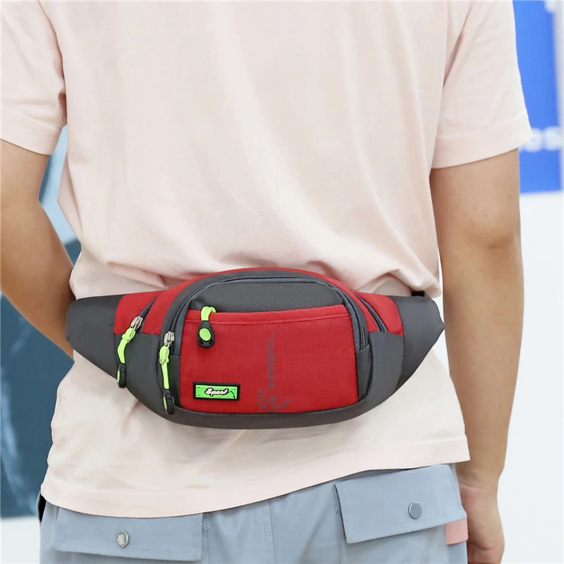 حقيبة خصر قابلة للتعديل بـ 6 ألوان - حقيبة هاتف متكاملة بنمط سحاب رياضي، ضرورية للمشي لمسافات طويلة في الهواء الطلق والجري وركوب الدراجات والداي