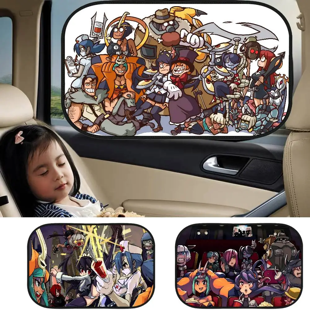 

S-Skullgirls мультфильм аниме автомобильный солнцезащитный козырек защита от ультрафиолета электростатическая адсорбция солнцезащитный козырек на окно автомобиля для детей уличный солнцезащитный крем