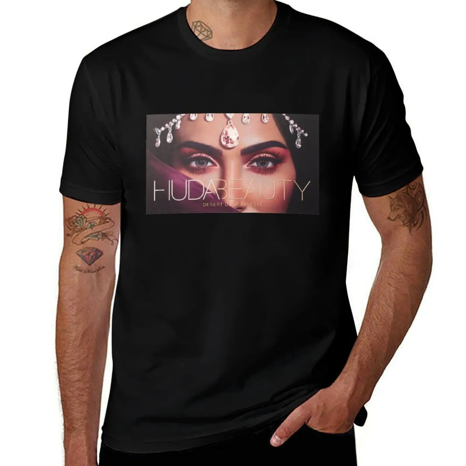 

Huda Beauty makeup palette T-Shirt custom shirt anime tshirt Luxury man for a boy men clothing