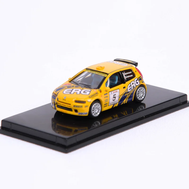 

Resin 1:87 Scale 2003 Punto Rally Racing Car Model Yellow For Adult Classic Collection Static Souvenir Display Ornament