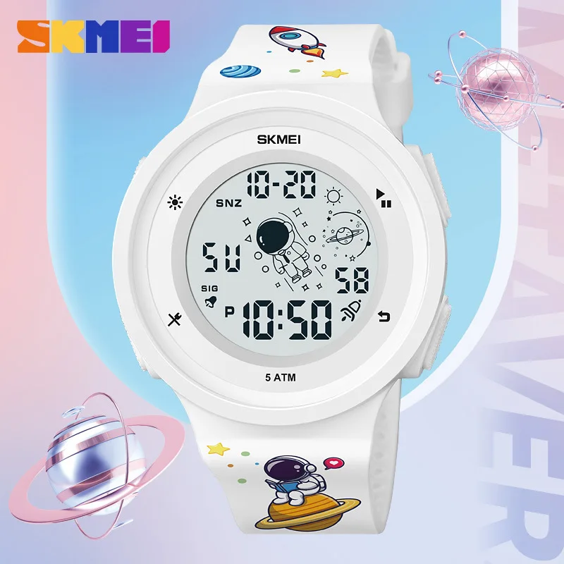 

Skmei Fashion Spaceman Pattern Electronic Watch Cartoon Childlike Outdoor Sport Watch Male and Female Students Table