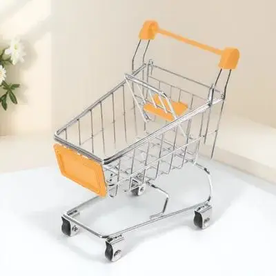 ตะกร้าเก็บของขนาดเล็กน่ารัก 11x7.5x11 ซม. สำหรับจัดระเบียบของบนโต๊ะทำงาน เช่น ปากกา เครื่องสำอาง โทรศัพท์มือถือ อุปกรณ์สำนักงาน และของเล่นในครัว