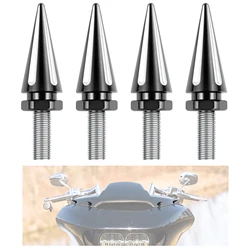 Black Windshield Spike Bolts Motorcycle Aluminum Fitment for 2015-Up Road Glide
