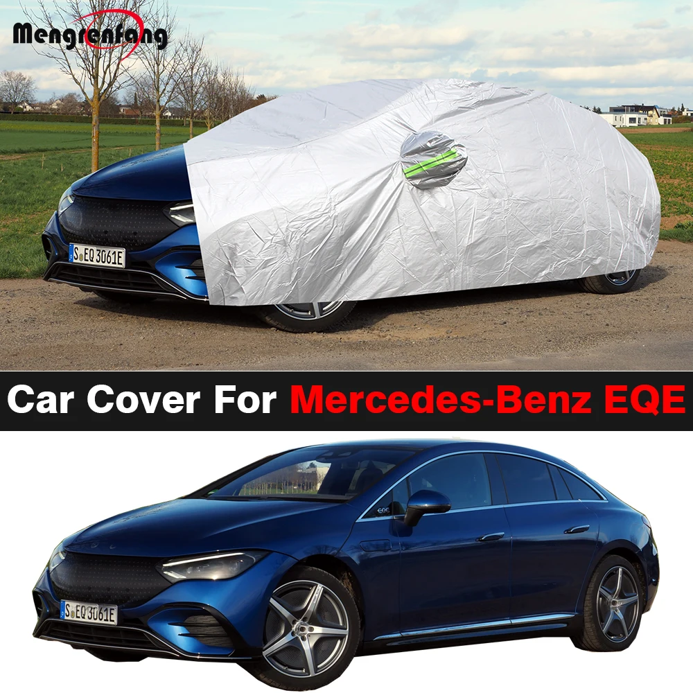 

Full Car Cover For Mercedes Benz V295 X294 EQE 300 350 500 AMG 43 53 Durable Auto Sun Shade Rain Snow Wind Resistant Cover