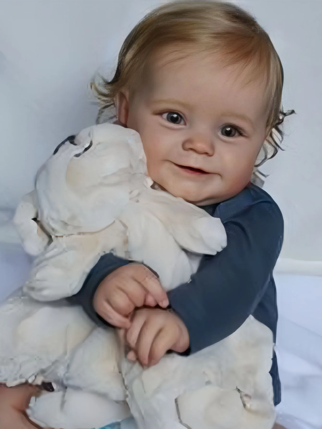 Boneca reborn de 50cm-corpo de menina de vinil de silicone completo-20 Polegada pele pintada 3d brinquedo de boneca realista presente de natal