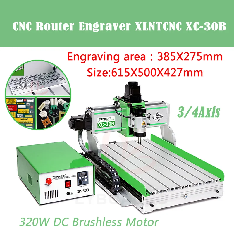 

CNC Router Engraver DC Spindle XC-30B Engraving Wood Drilling Milling Machine