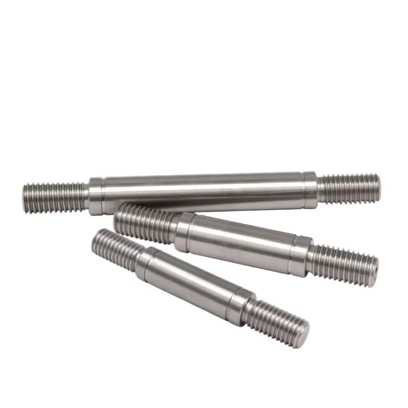 Double-Ended Stainless Steel Shaft with External Threaded Screw, Rod Pin, Cantilever Bolt Connection Rod, Guiding Shaft
