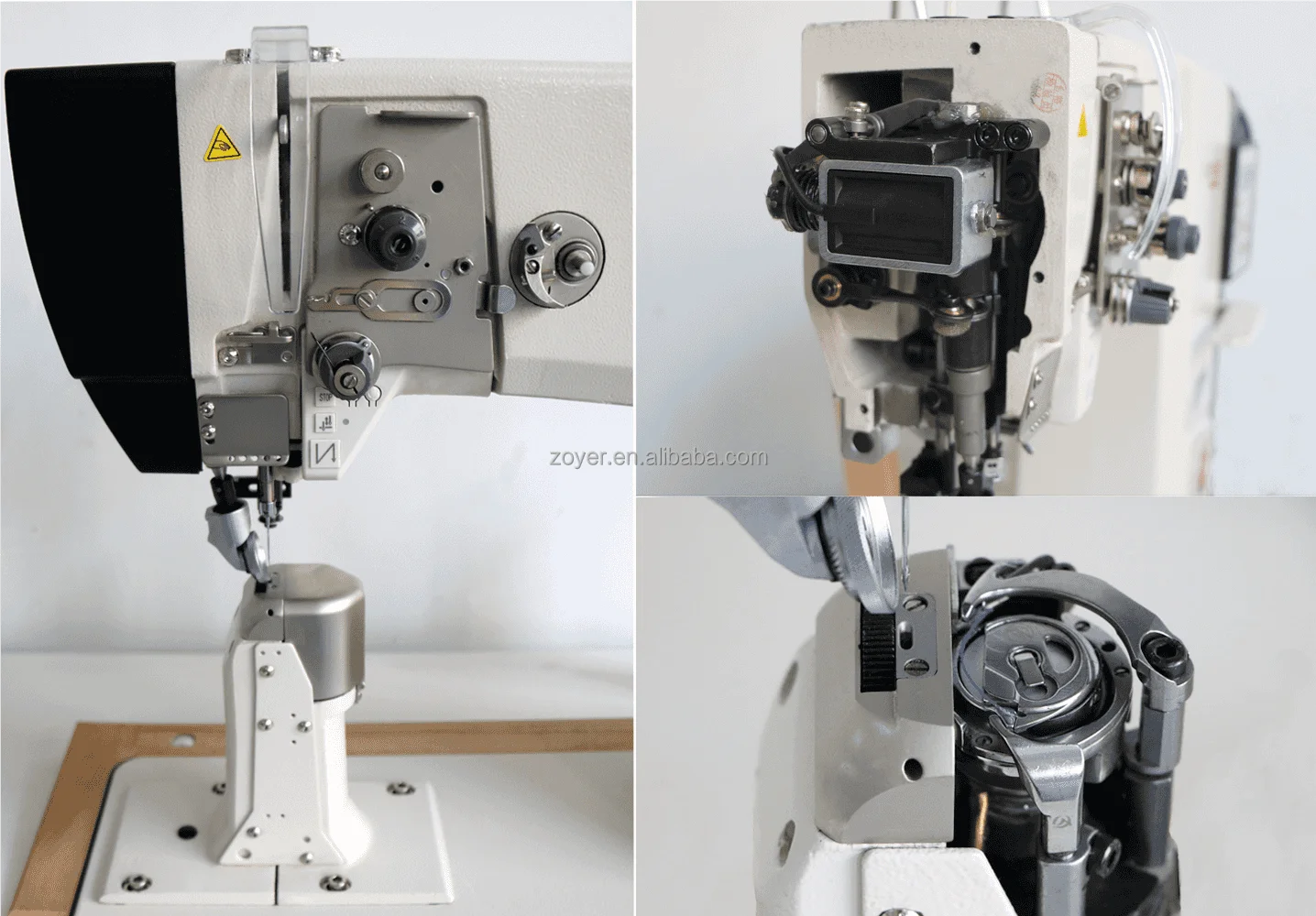 ماكينة خياطة أوتوماتيكية ذات محرك مباشر ZY591-D3 مع مكونات معدنية بإبرة واحدة بخطاف كبير لتكوين غرزة القفل #2