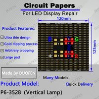 P6-3528(VL) Circuit Paper,Vertical lamp which is usual,120X125mm ,Used for repairing damaged PCB pads