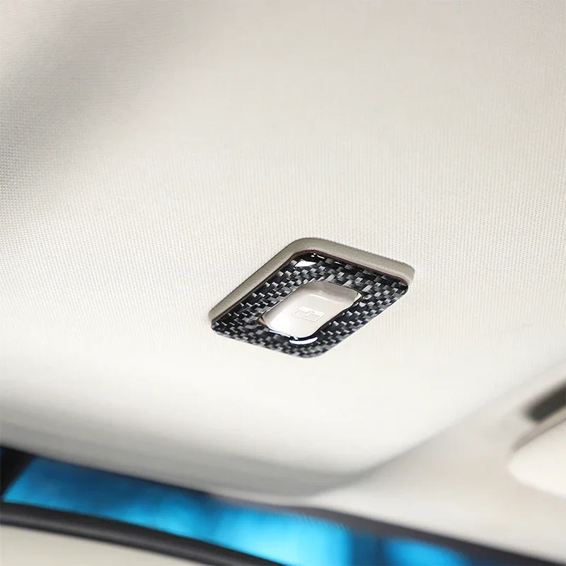 

For Hummer H3 2005-2009 Car Reading Light Switch Decorative Sticker Soft Carbon Fiber Interior Accessories