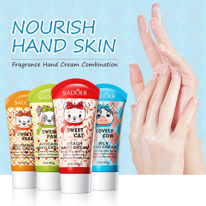 Milk Avocado Moisturizing Hand Cream Hands Nourishing Brightening Hydrating Handcream Hands Skin Care Products