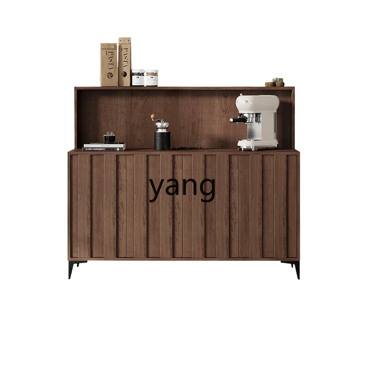 

CX household solid wood dining side cabinet integrated storage cabinet against the wall