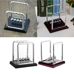 Newton's Cradle Steel Ball Pendulum Balance Newton Billiards Balanced Balls Metal Handicraft Black Base Household Billiar