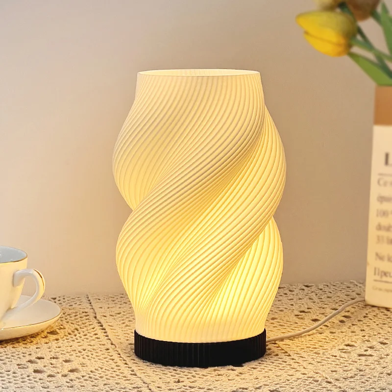 Hot-selling 3D Printing Desk Lamp Bedside Premium Atmosphere Lamp Bedroom Decoration Retro Bedside Lamp