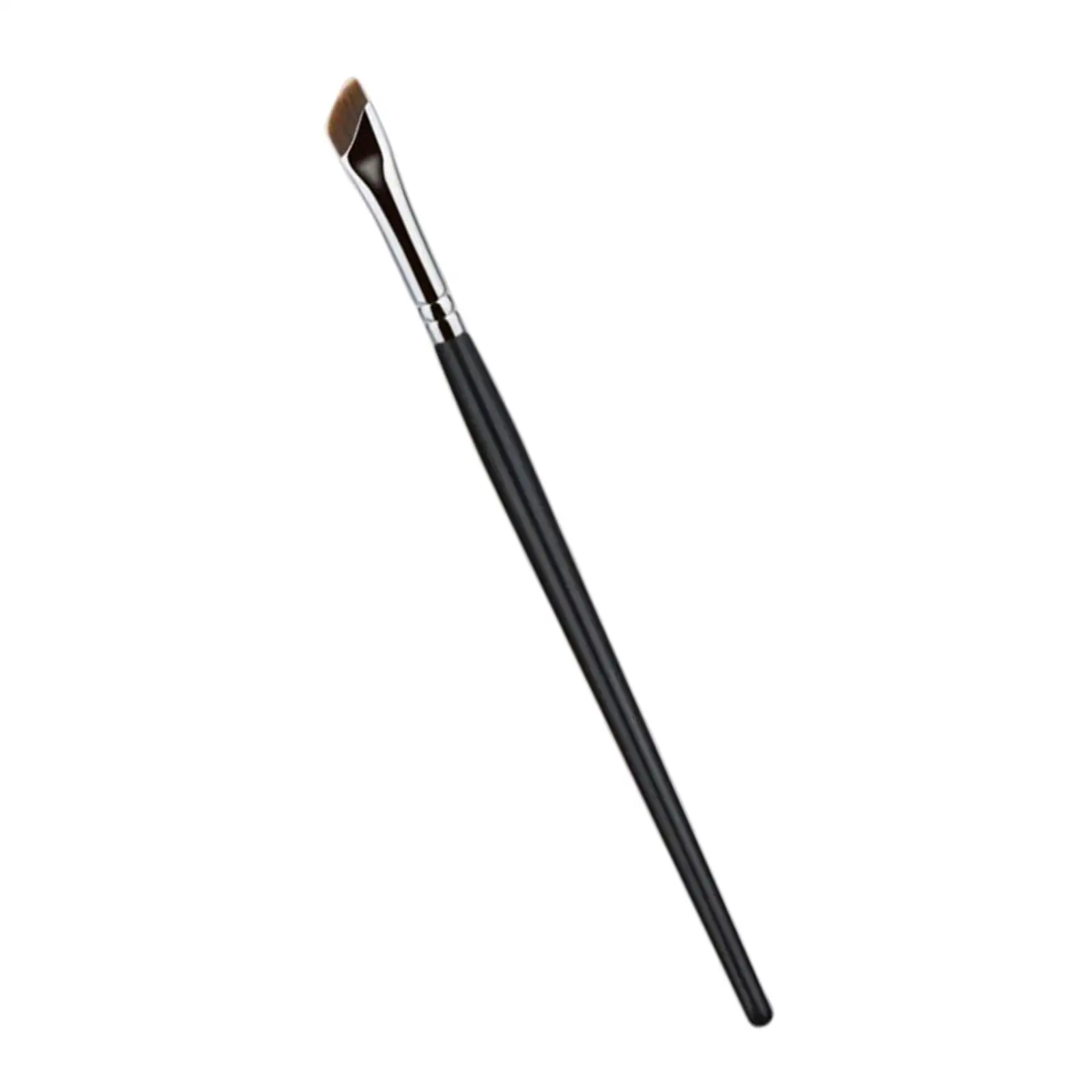 Draagbare dunne fijne schuine borstel, zachte haren schuine oogmake-up tool wenkbrauwborstel voor beginners make-up artiest salon